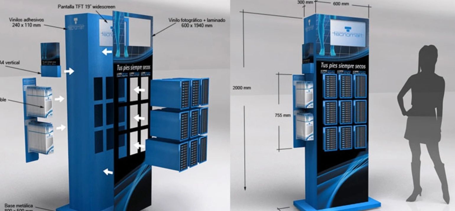 Custom retail display by Dhrish Innovations
